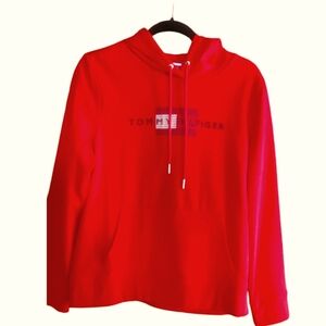 Tommy Hilfiger Red Hooded Classic Sweatshirt NWT Large